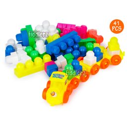 Fiddlerz Junior Train Building Blocks Multicolor - 41 Pieces-8
