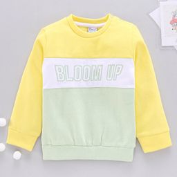 Bloom Up Full Sleeves Sweatshirt Striped - Lemon-image-3