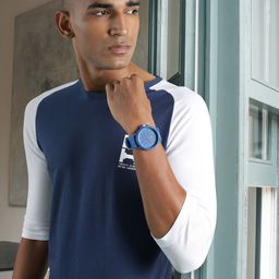 Fastrack Unisex Blue Dial & Straps Tees Minimalist Analogue Watch 38024PP27-image-21