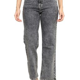 zayla Women Wide Leg High-Rise Low Distress Heavy Fade Stretchable Jeans-image-8