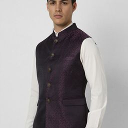 Van Heusen Printed Polyester Nehru Jacket image 4