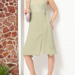 DressBerry Textured Treasures Wrap Dress-image-69
