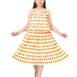 BAESD Print Georgette A-Line Dress-27