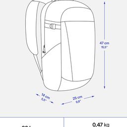 Quechua By Decathlon 20 L Hiking Backpack - NH100 Arpenaz image 2