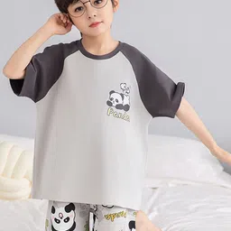 INCLUD Boys Colourblocked T-shirt & Shorts Night suit-image-38