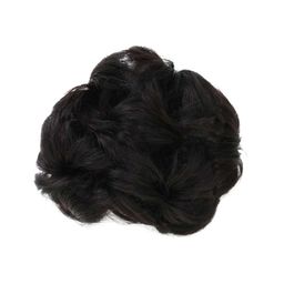BAESD Clip In Straight Bun Hair Extension - Black-picture-24