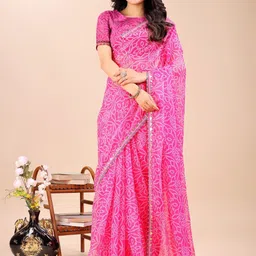 TINA FASHION Bandhani Bandhani Saree-picture-56