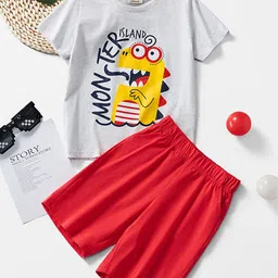 INCLUD Boys Printed T-shirt with Shorts-picture-18