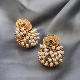 Anvik Artificial Beaded Contemporary Shaped Drop Earrings-picture-4