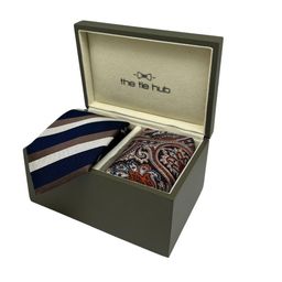 The Tie Hub Men Tie, Cufflinks, Pocket Square Accessory Gift Set-image-46