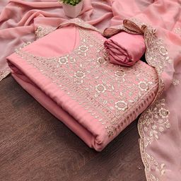 LeeliPeeri Designer Women Embroidered Unstitched Dress Material-picture-33
