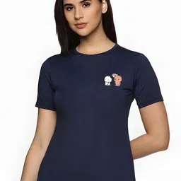 SZN Women Printed Applique T-shirt-picture-26