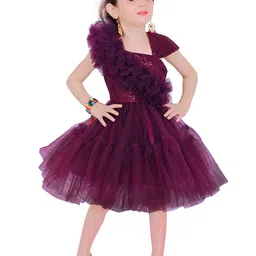 BAESD Girls Embellished Fit & Flare Dress-35