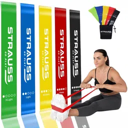 STRAUSS Set Of 5 Resistance Loop Bands-8