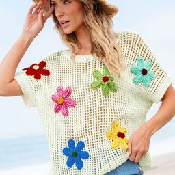 StyleCast Women Floral Pullover with Embroidered Detail-picture-4