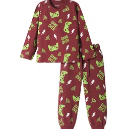 Honeyhap Girls Printed Night suit-image-67