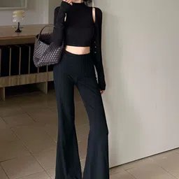 bebe Round Neck Top Shrug With Trousers Co-Ords Set-picture-7