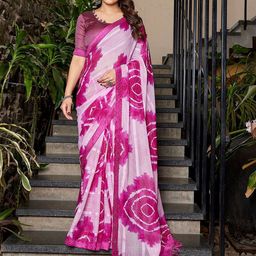 Lookmark Floral Pure Georgette Saree-image-35