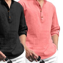 Fifth U Black Blended Kurtas-image-36