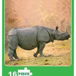 kaadoo Kaado Jodo Rhino & Tiger 2 In 1 Puzzle - 16 & 64 pieces (Color May Vary) image 3