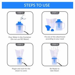 MCP 3 in 1 Vaporiser Steamer  - Blue image 3