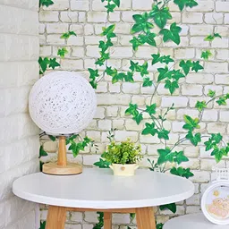 INDIAN ROYALS Green & Cream Peel & Stick Printed Self-Adhesive & Durable Wall Sticker-image-66