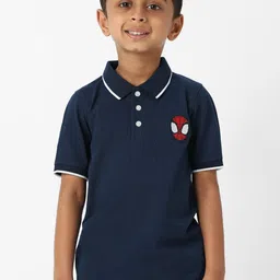 Nauti Nati Boys Polo Collar Bio Finish T-shirt-29