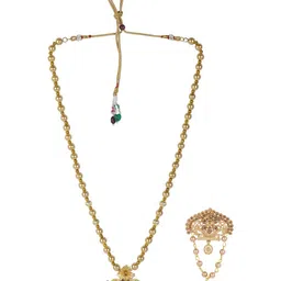 JIYANSHI FASHION Gold-Plated Alloy Jewellery Set-image-43