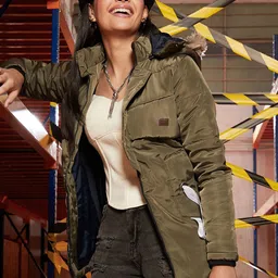 Campus Sutra Women Lightweight Puffer Jacket-picture-36