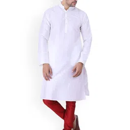 Sadree Men Regular Dupion Silk Kurta with Pyjamas-image-80