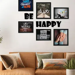 RANDOM Black 6 Pieces Wall Photo Frames-image-14