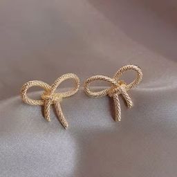 styledose Korean Sterling Silver Bowknot Contemporary Studs-41