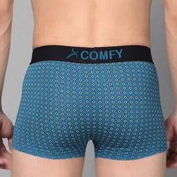 AMUL COMFY Men Pack Of 3 Printed Breathable Trunks ACM101BTRNK-PB-GY-BK-105-PO3 image 5