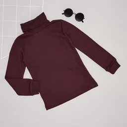 Pantaloons Junior Boys Turtle Neck Thermal Top-31