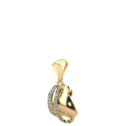 VALANOVA 14K Yellow Gold Plated 0.23Ct Lab Grown Diamond Pendant-image-53