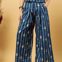 RAASSIO Women Ethnic Motifs Printed Palazzos-image-53