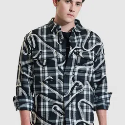 Snitch Men Checked Acrylic Tailored Jacket-picture-5