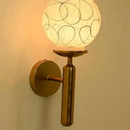1ST TIME Black & White Printed Glass Traditional Cylinder Wall Lamps Wall Lamps-picture-18