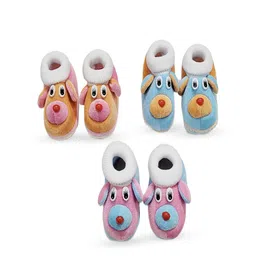 TARUN CHILDCARE Kids Pack of 3 Cotton Booties-picture-5