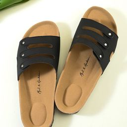 Mast & Harbour Women Colorblocked Comfort Sandals-image-67