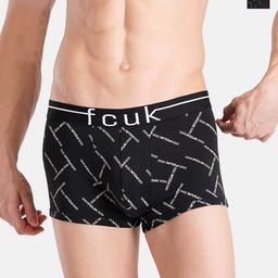 FCUK Pack Of 2 Printed Cotton Trunk TOTTENHAMJET BLACK AOP 1-JET BLACK AOP 2XL-picture-26