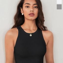 BAESD Women Pack Of 3 Ribbed Round Neck SleevelessTank Crop Top-picture-8