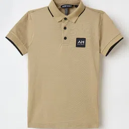 Antony Morato Boys Polo Collar Pure Cotton Applique T-shirt-picture-49