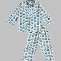 MYZUIE Unisex Kids Printed Night suit-picture-19