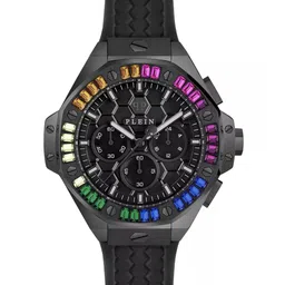 PHILIPP PLEIN Unisex Brass Dial & Silicon Straps Analogue Watch PWPSA0724-image-91