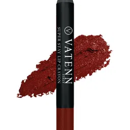 VATENN ITALY Super Stay Hydration Lip Crayon Lipstick - 2.8 g - Dark Maroon 419-41