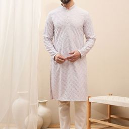 SWAGG INDIA Men Embroidered Sequinned Kurta-picture-58