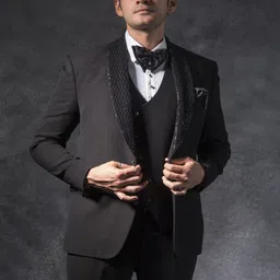 Denis Parkar Men Embroidered 5-Pieces Tuxedo Suit-picture-5