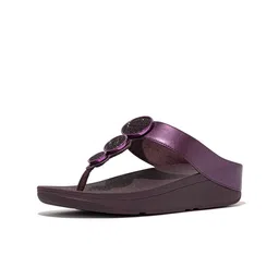 fitflop Women Embellished Leather Wedge Heel Sandals-image-32