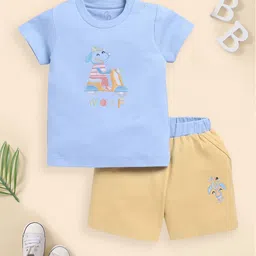 BABY GO Boys Printed T-shirt with Shorts-image-97